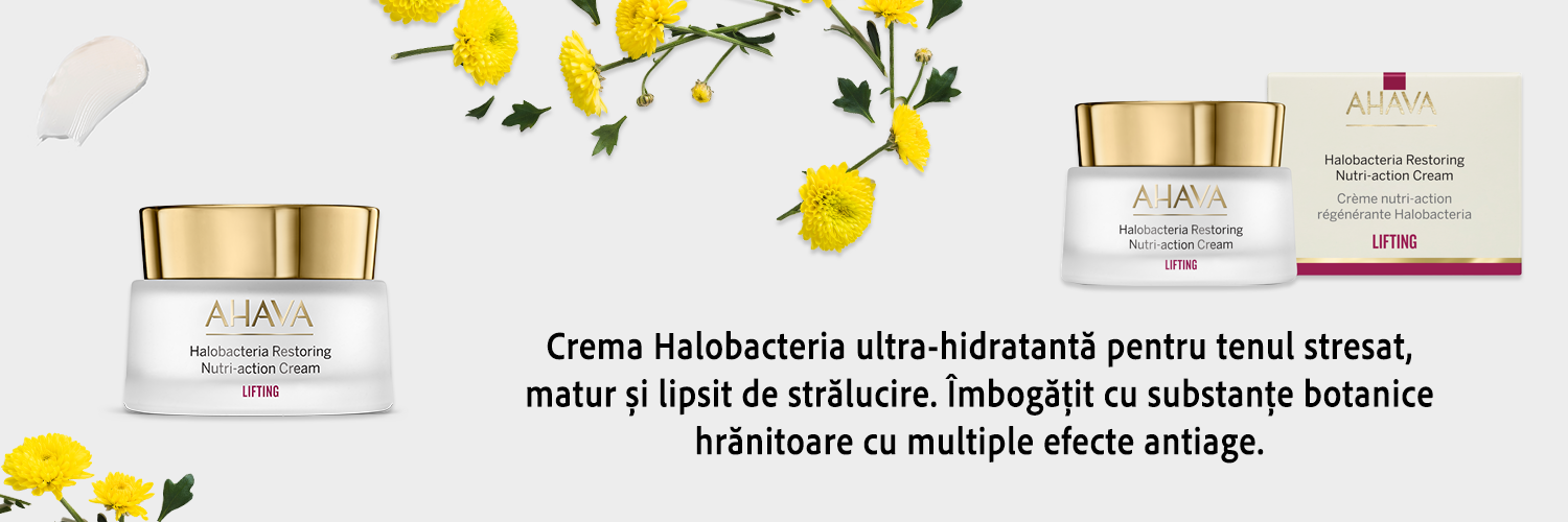 HALOBACTERIA RESTORING NUTRI-ACTION CREAM 50 ML - Creamă Halobacteria ultra-hidratantă pentru tenul matur și lipsit de strălucire Ahava 50 ml